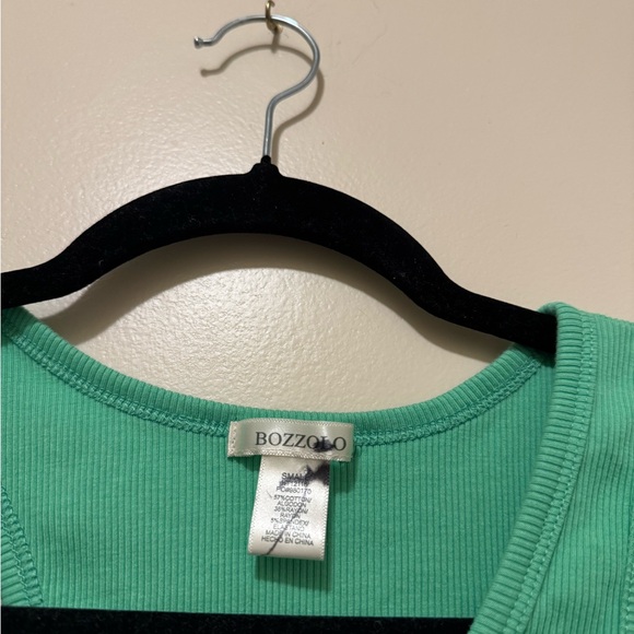 Green Ribbed Tank Top - Picture 3 of 3